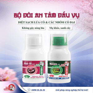 Bộ giải pháp diệt sạch lúa cỏ, cỏ dại: Mak-bi 60SC và Masaro 55OD , Inashiro