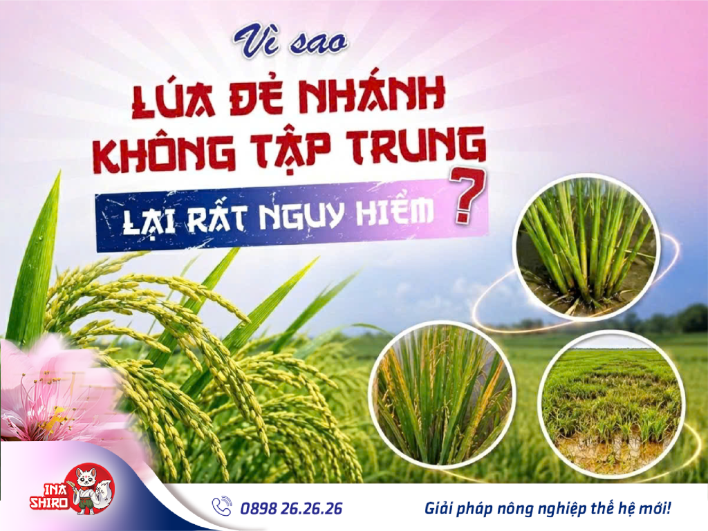 Vì sao lúa đẻ nhánh không tập trung lại rất nguy hiểm