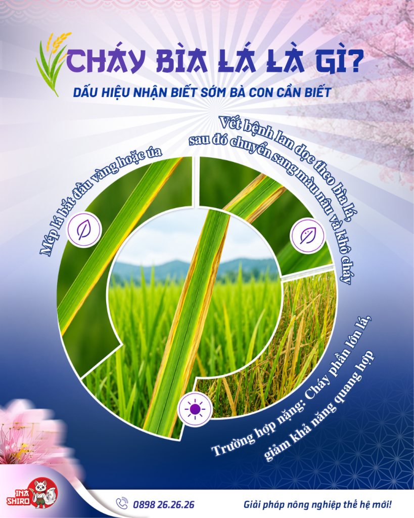 Bệnh cháy bìa lá lúa là gì? Dấu hiệu nhận biết sớm bà con cần biết